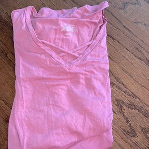 short dress with cross string and not wore much!!